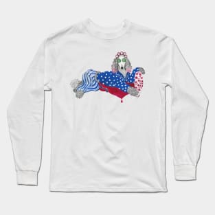 Poodle wearing pajama Long Sleeve T-Shirt